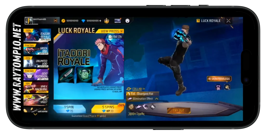Raytomplo Free Fire Mod APK Unlock Premium Features Screenshot 11 Raytomplo.net webp